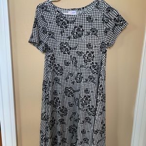 Floral Houndstooth Carly Dress
